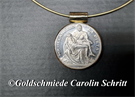 Halsschmuck 585/000 Gelbgold, Münze